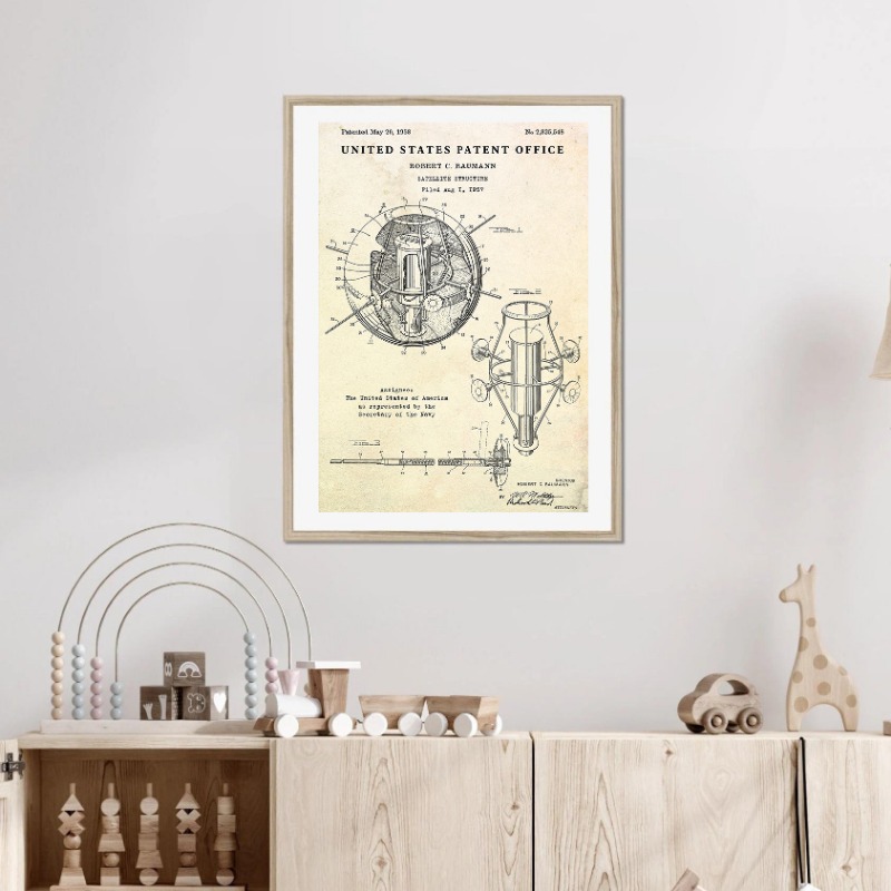 Soucoupe volante Vintage, plan - Star Map Poster avis et prix
